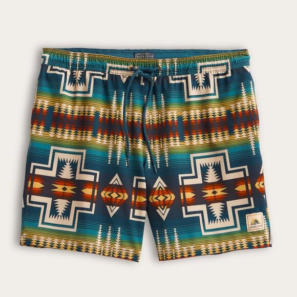 Pendleton Multicolor Patterned Swim Trunks - Picture 3 of 10
